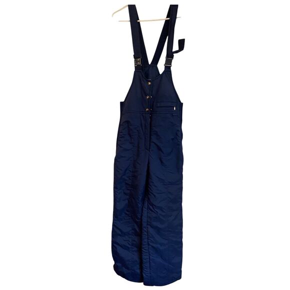 Ski Lion Jackets & Blazers - Ski Lion Women’s L Navy Ski Overalls Shell Snowsuit Pants Bib Winter Sports